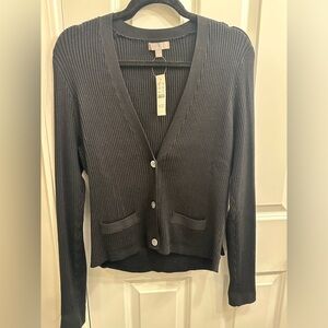 V-neck cardigan sweater in TENCEL™ lyocell blend
J crew XL new with tags